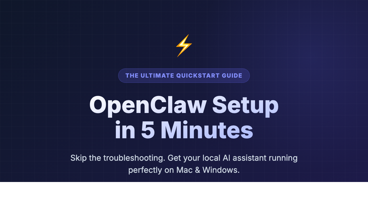 OpenClaw Mastery: Install & Run Your Local AI in Just 5 Minutes