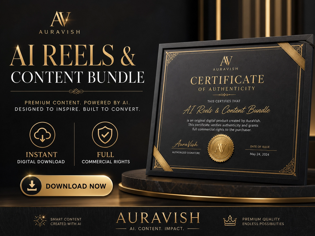 AI Reels & Content Bundle™ — 100+ ChatGPT Prompts, Viral Hooks & Reel Scripts
